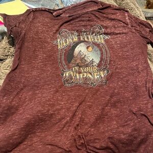 Burgundy Graphic T-Shirt